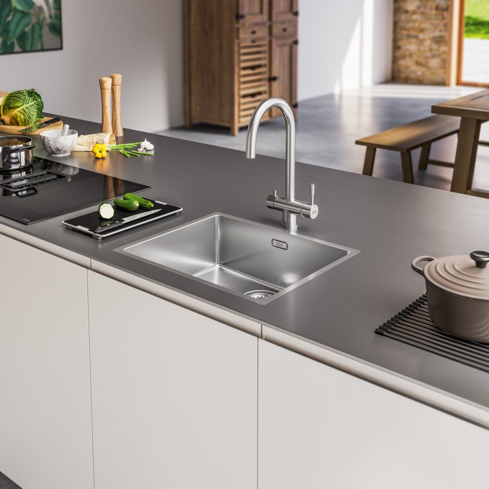 Смеситель для кухни под фильтр Franke EOS Clear Water с фильтрацией, нержавеющая сталь, 120.0179.979 — изображение 4