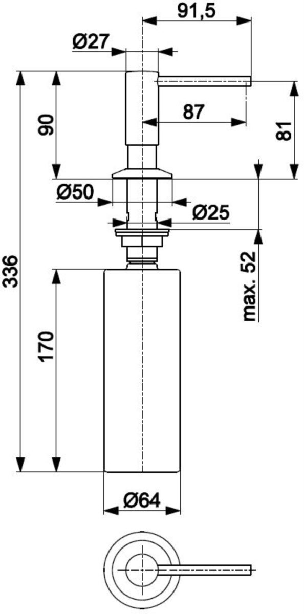 Дозатор для моющего средства KFA Armatura 990-100-22 — изображение 2