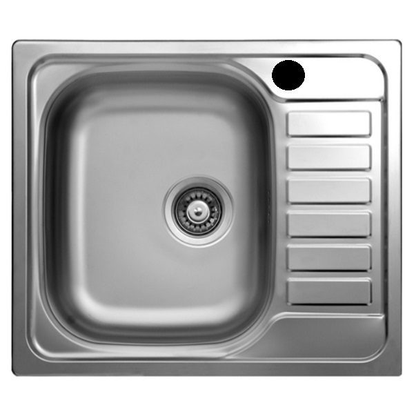 Кухонная мойка Kromevye EC 196 чаша слева