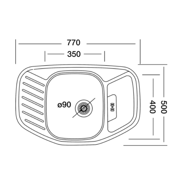 Кухонная мойка Kromevye EX 172 D — изображение 3