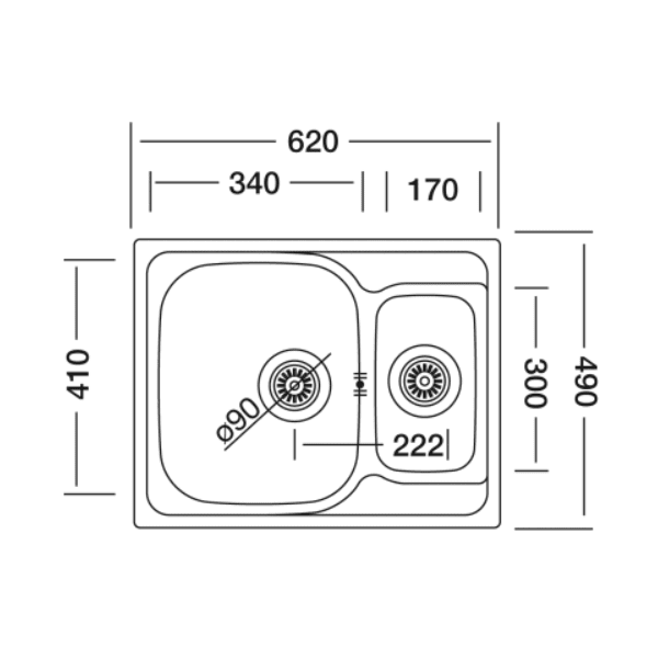 Кухонная мойка Kromevye EX 187 D — изображение 3