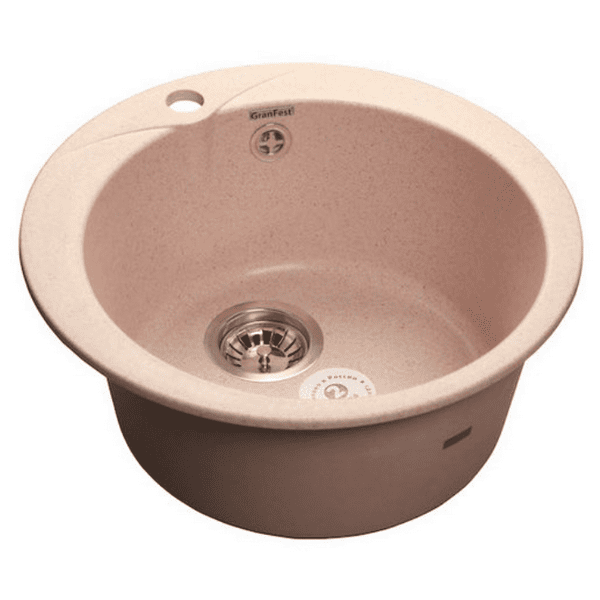 Кухонная мойка GranFest Rondo GF - R480 светло-розовый