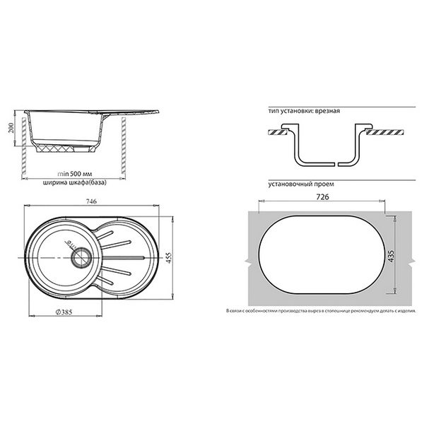 Кухонная мойка GranFest GF - R750L графит — изображение 4
