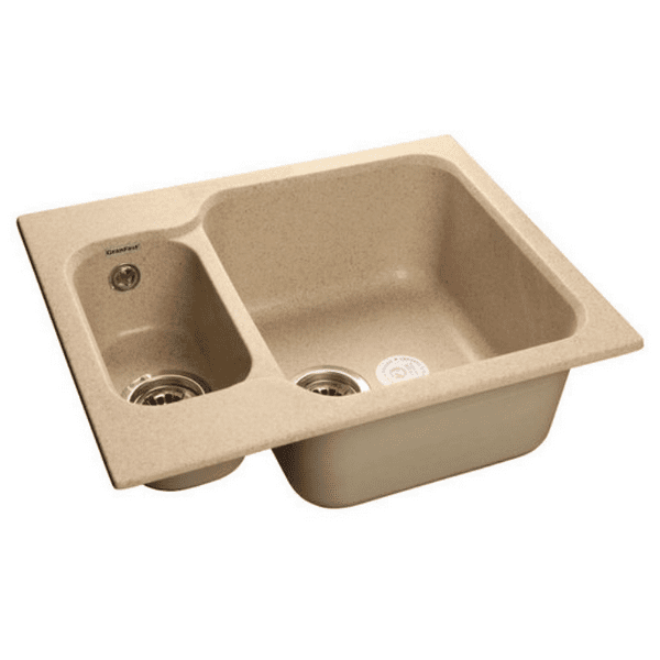 Кухонная мойка GranFest GF - S615K песочный чаша справа