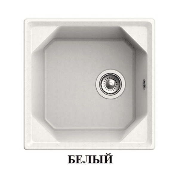 Кухонная мойка GranFest GF-U-500 белый