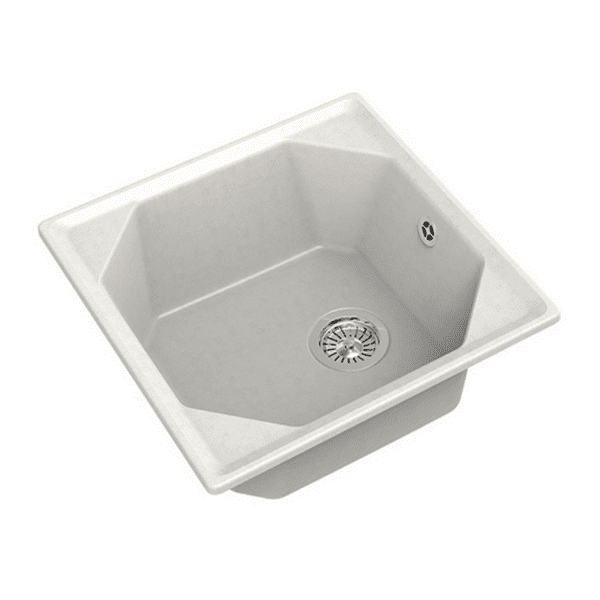 Кухонная мойка GranFest GF-U-500 белый — изображение 2