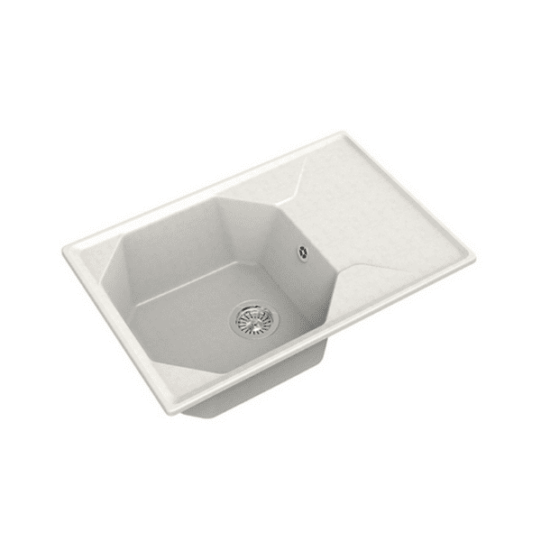 Кухонная мойка GranFest GF-U-740L белый — изображение 2