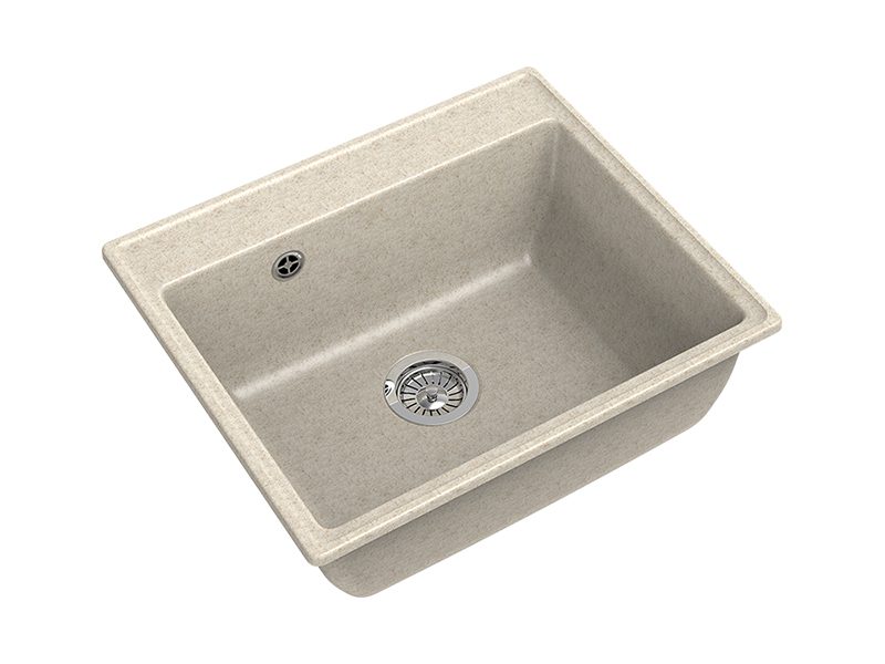 Кухонная мойка GranFest GF-V-580 бежевый — изображение 2