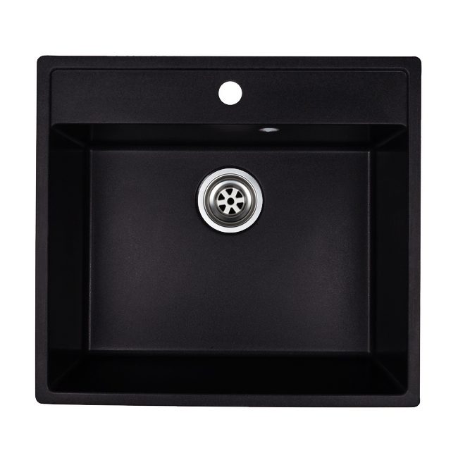 Кухонная мойка GRANRUS GR-555 антрацит блэк