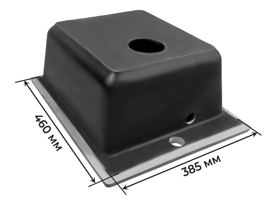 Кухонная мойка GRANRUS GR-415 черный — изображение 3