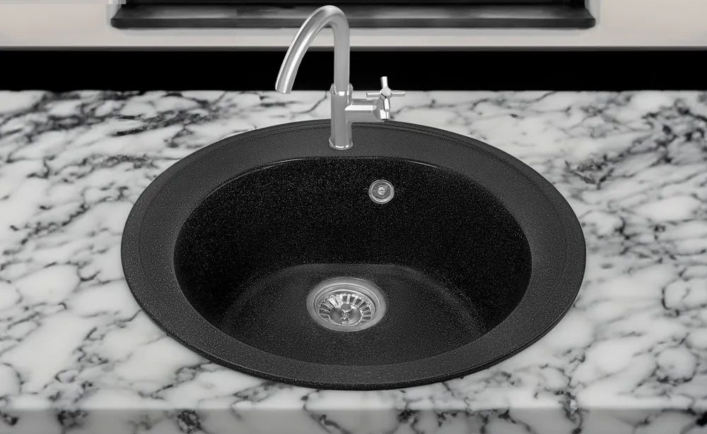 Кухонная мойка GRANRUS GR-505 черный — изображение 3