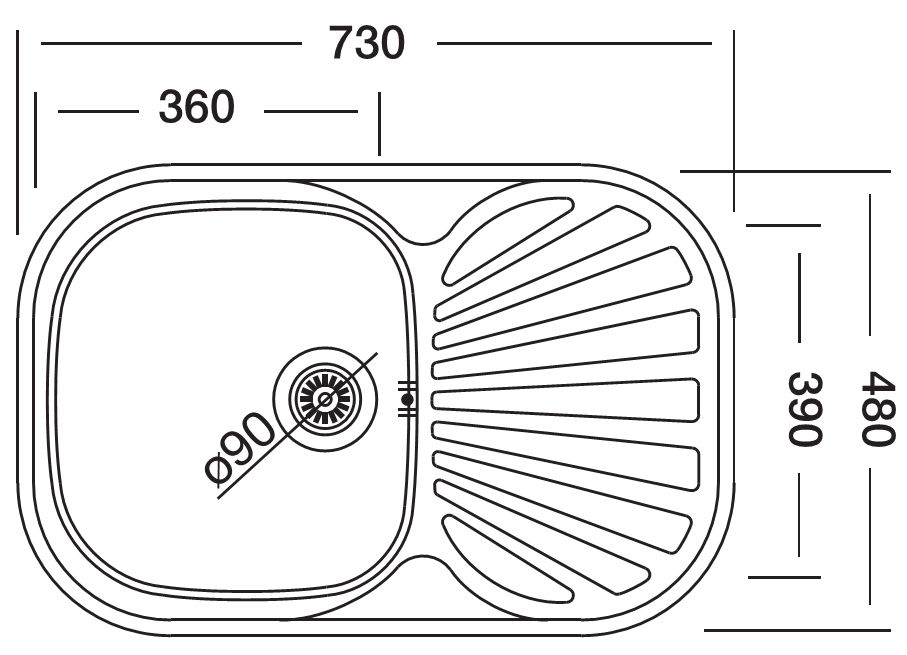 Кухонная мойка Kromevye EC 250 D — изображение 3
