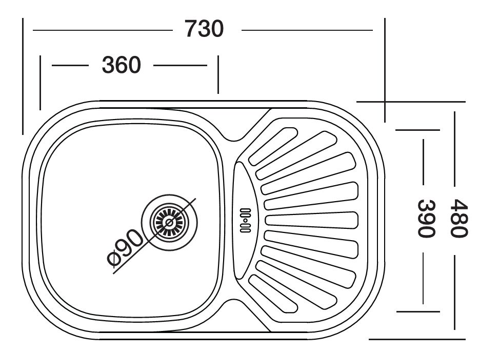 Кухонная мойка Kromevye EХ 151 D — изображение 4