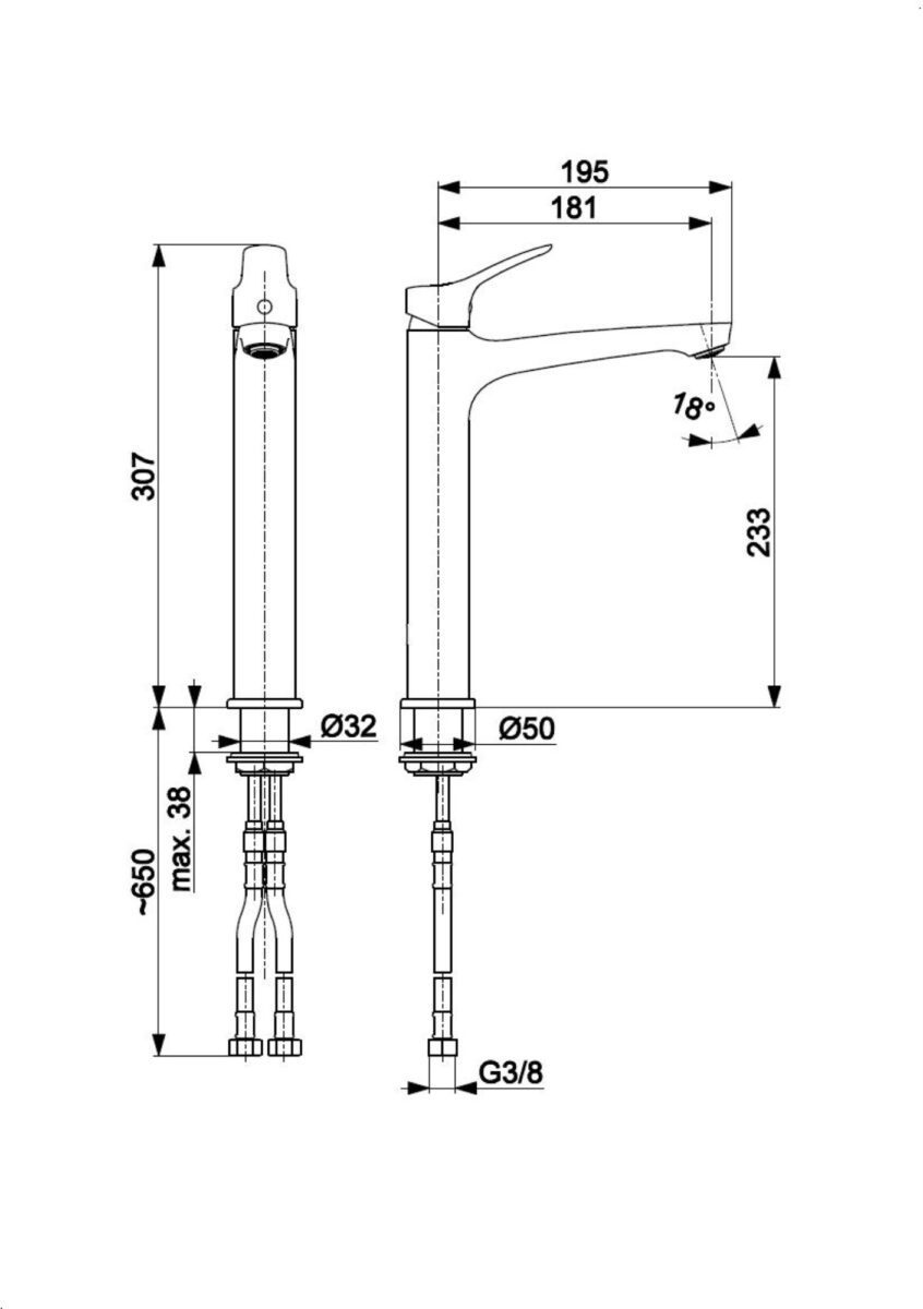 Смеситель для накладного умывальника KFA Armatura MORRIS 5242-712-00 — изображение 5