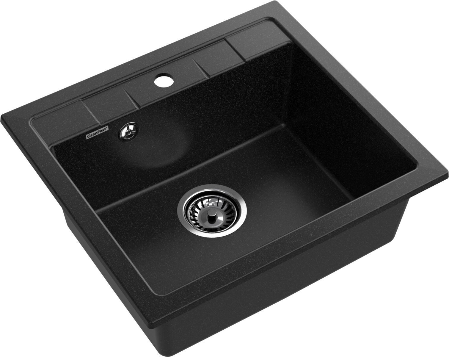 Кухонная мойка GranFest GF - Q561 черный — изображение 2