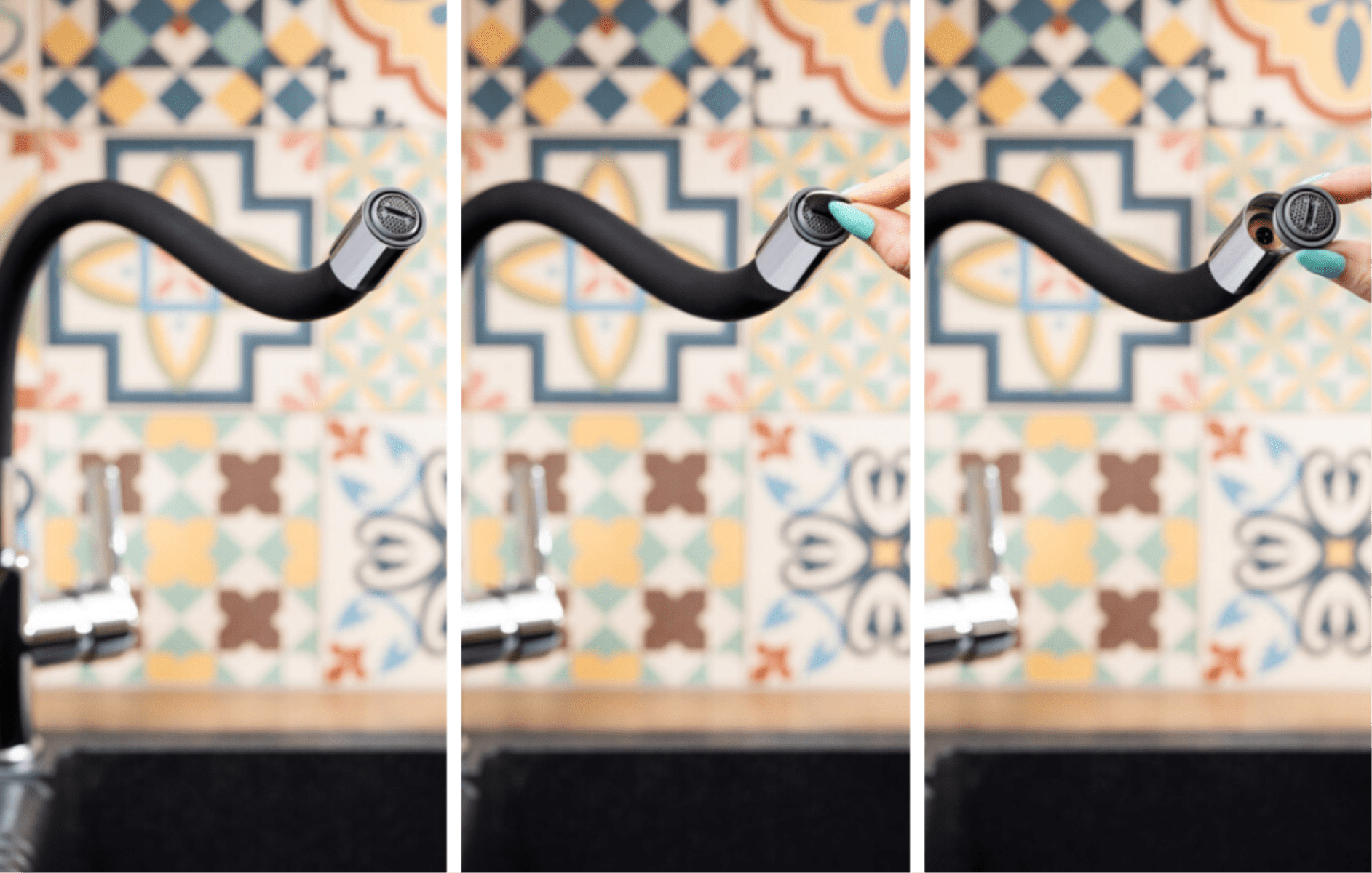 Смеситель для кухни с гибким изливом KFA Armatura RUMBA 6553-915-00 — изображение 3