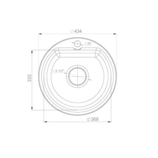 Кухонная мойка GranFest SMART 435 песочный — изображение 3