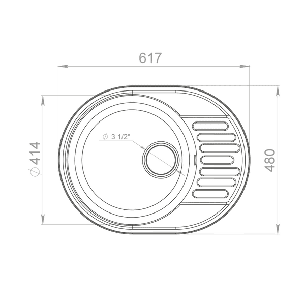 Кухонная мойка GranFest QUARZ Z-58 темно-серый — изображение 3
