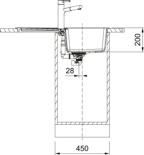 Кухонная мойка Franke Centro CNG 611/211-78 (оникс) (780 x 500 мм), 114.0639.689 — изображение 3