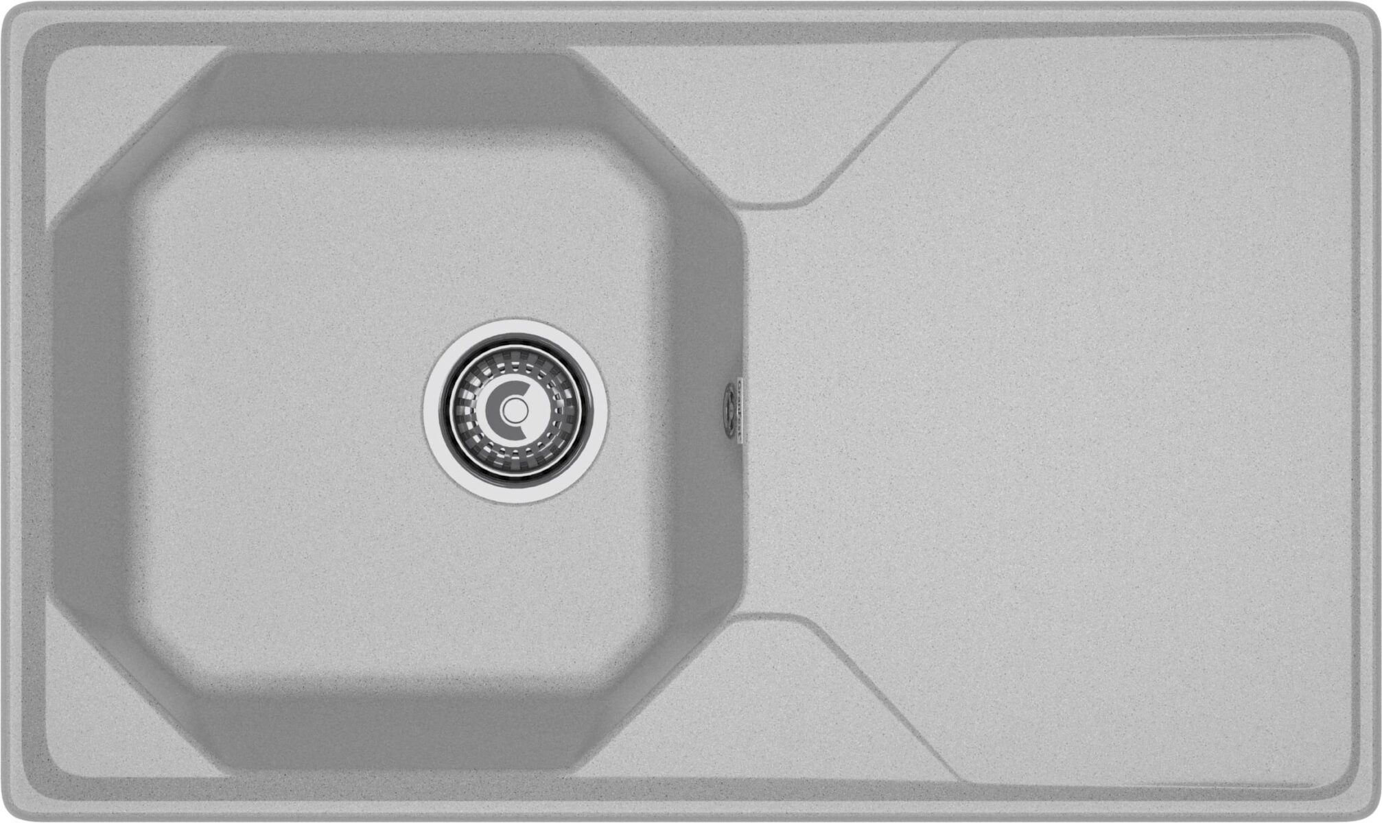 Кухонная мойка GranFest GF-U-840L серый