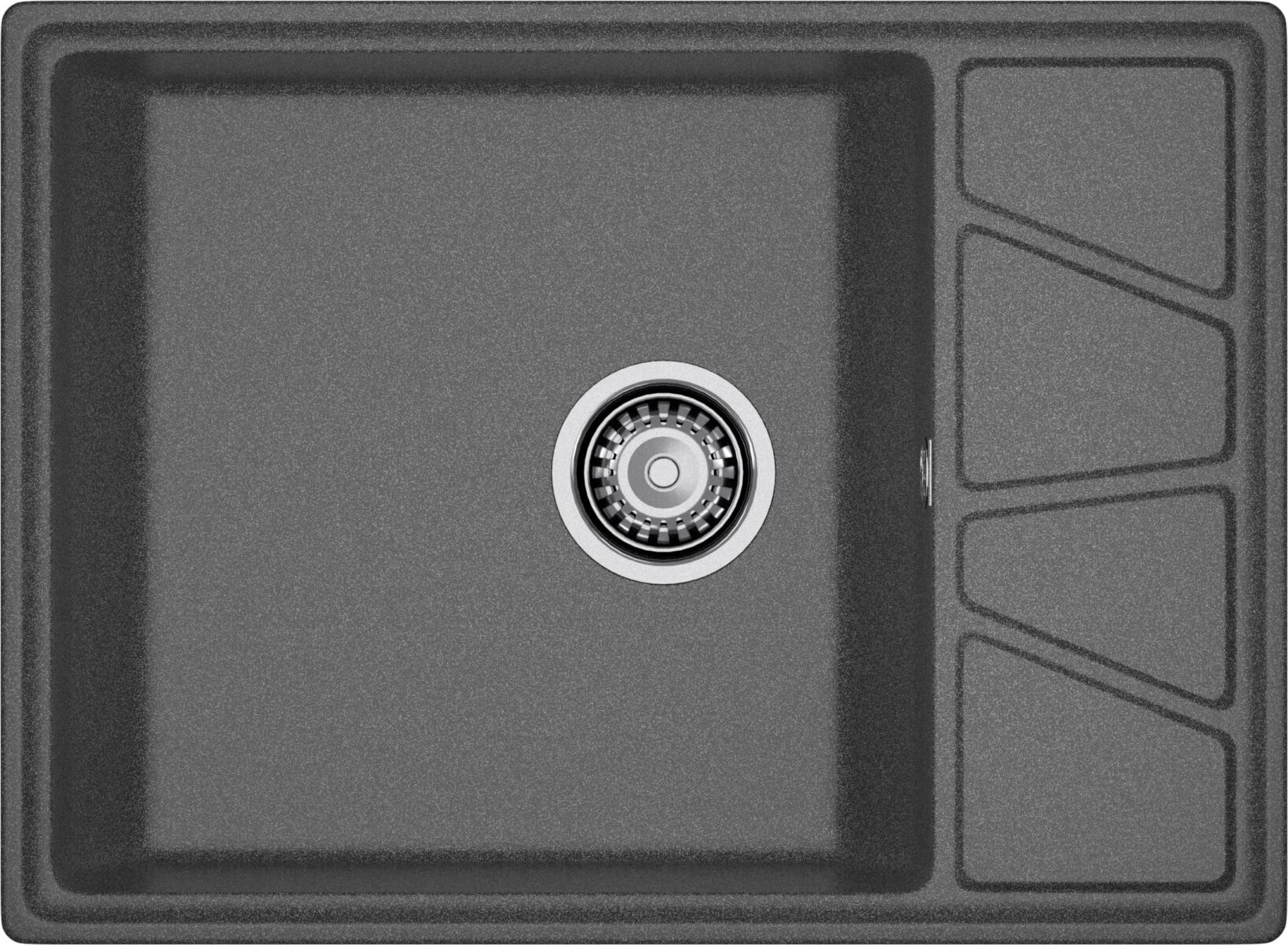Кухонная мойка GranFest GF-V-680L графит