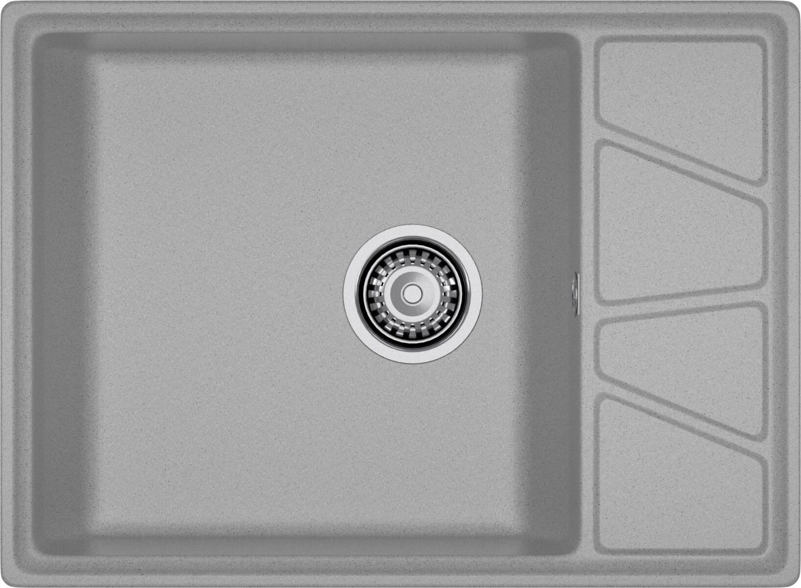 Кухонная мойка GranFest GF-V-680L серый