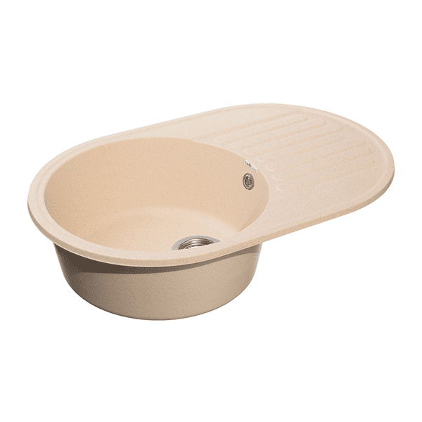 Кухонная мойка GranFest QUARZ Z-18 бежевый — изображение 2