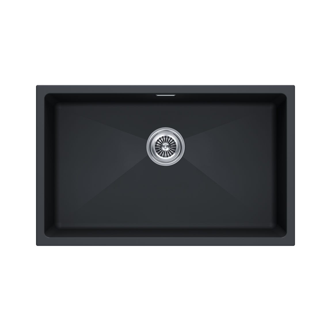 Кухонная мойка PAULMARK LUMI 74UNI, LU74-AN, антрацит, 740х460