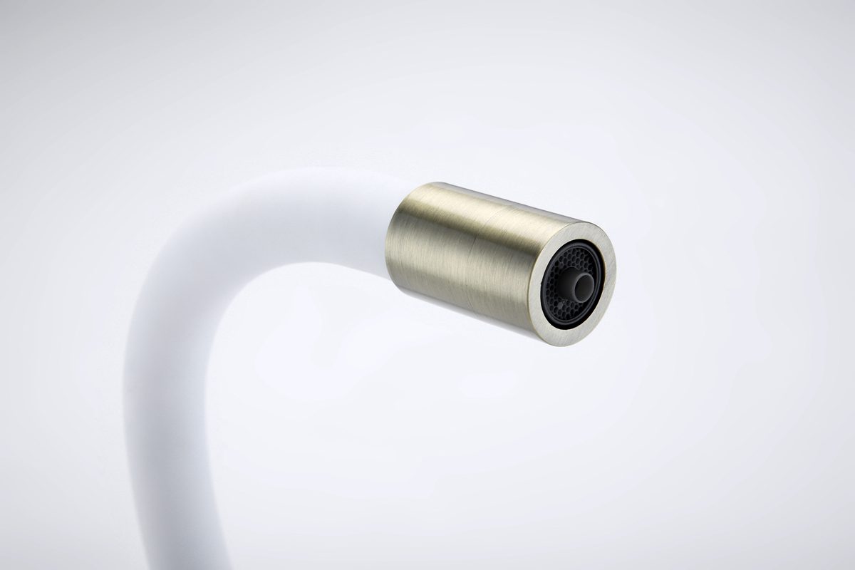 Смеситель для кухни под фильтр PAULMARK SALIX, бронза/белый, Sa213419-BRw — изображение 8