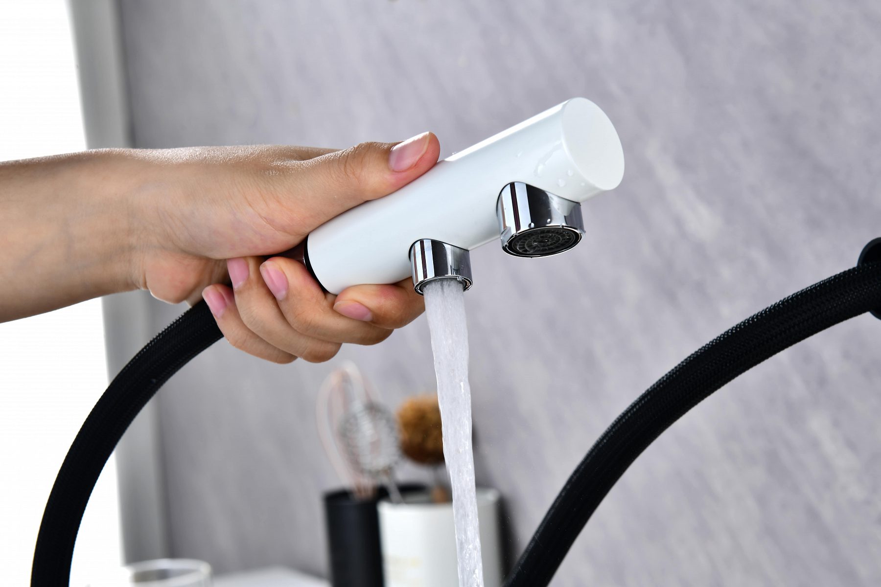 Смеситель для кухни под фильтр PAULMARK SERPENTINE, белый матовый, Se213222-431 — изображение 5