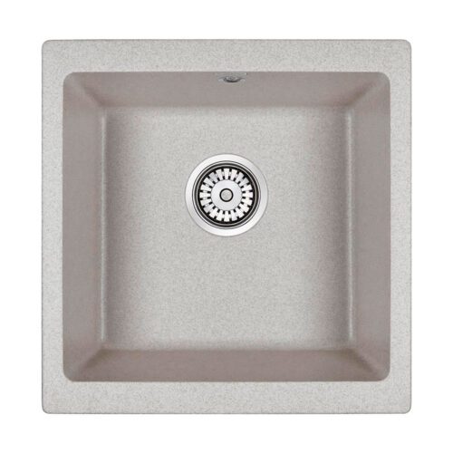 Кухонная мойка PAULMARK GERA 50, PM104546-GR, серый, 450х460 мм
