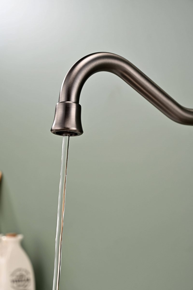 Смеситель для кухни под фильтр PAULMARK RETRO, вороненая сталь, Re213226-GM — изображение 5