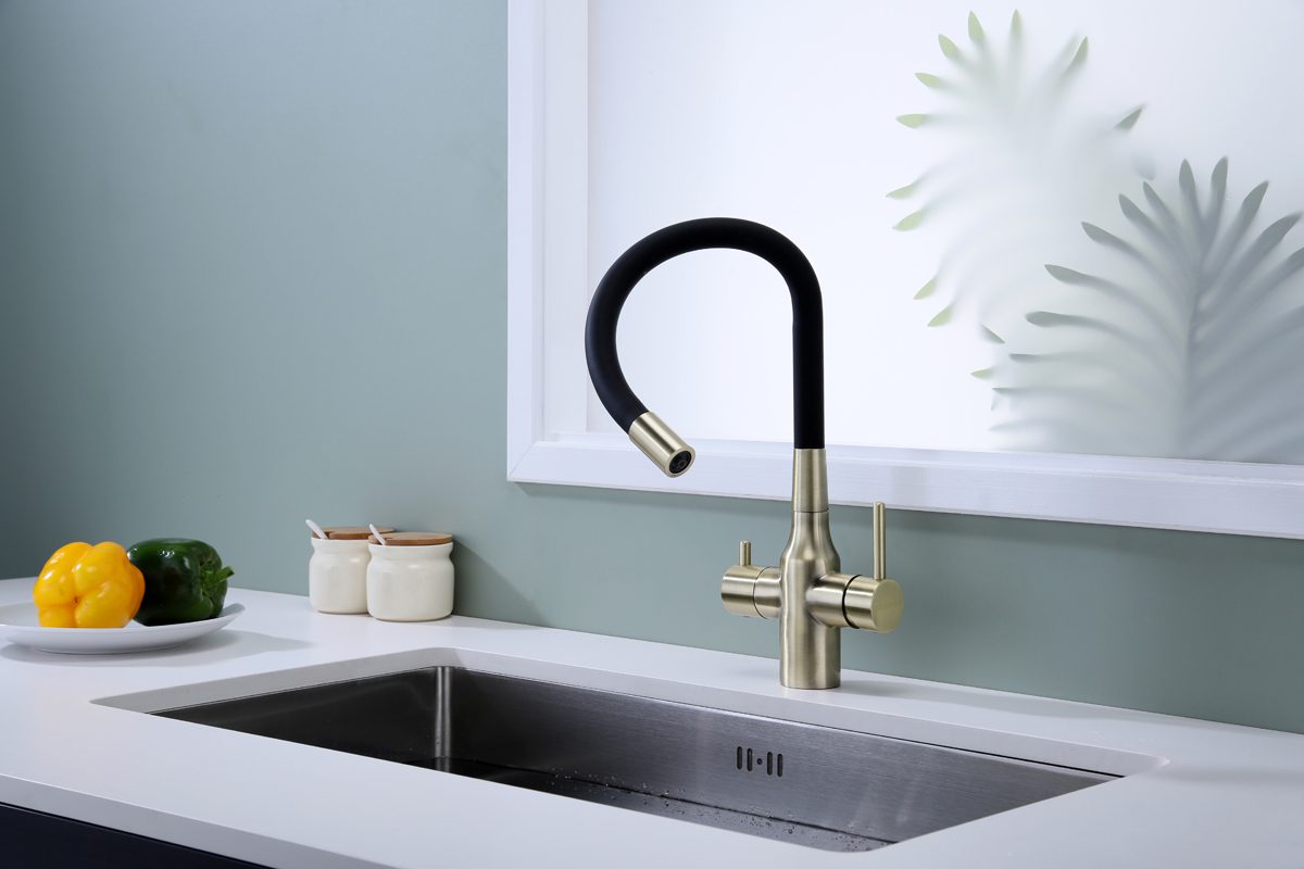 Смеситель для кухни под фильтр PAULMARK SALIX, бронза, Sa213419-BR — изображение 4