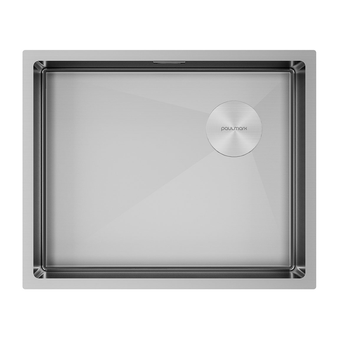 Кухонная мойка PAULMARK NEXT-SKEW 54 UNI, PM885444-BS, брашированная сталь, 540х440мм