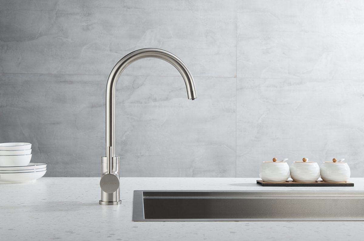 Смеситель для кухни под фильтр PAULMARK ESSEN, никель, Es213211-NI — изображение 3