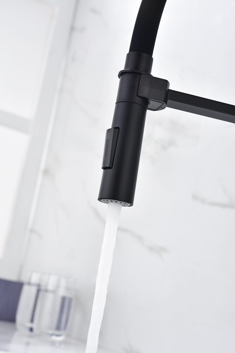 Смеситель для кухни с гибким изливом PAULMARK HALT, антрацит, Ha214021-401 — изображение 5