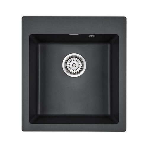 Кухонная мойка PAULMARK KANTE 45, PM104651-BL, черный, 460х510 мм