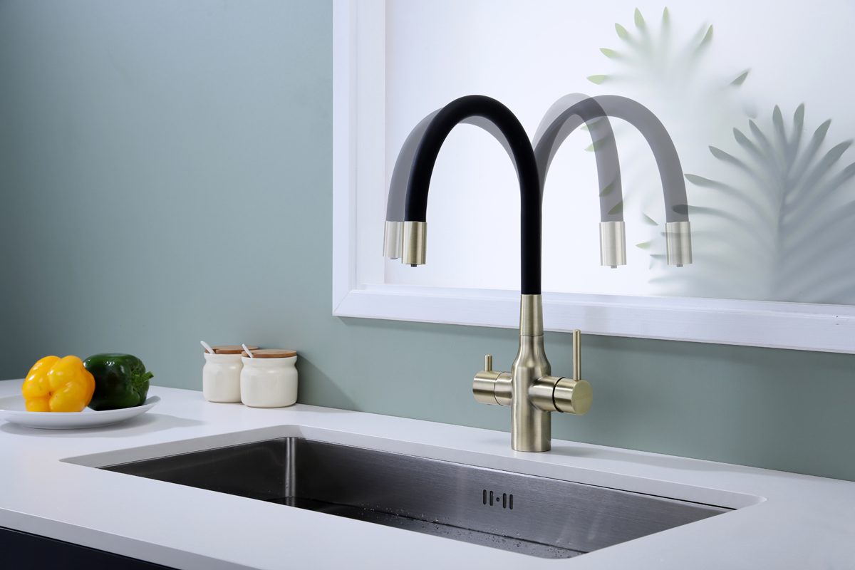 Смеситель для кухни под фильтр PAULMARK SALIX, бронза, Sa213419-BR — изображение 5