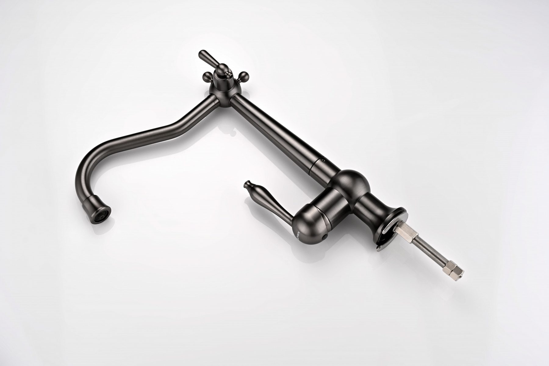 Смеситель для кухни под фильтр PAULMARK RETRO, вороненая сталь, Re213226-GM — изображение 8