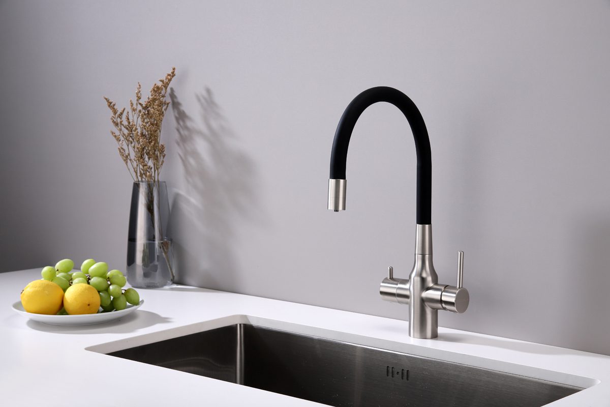 Смеситель для кухни под фильтр PAULMARK SALIX, никель, Sa213419-NI — изображение 2