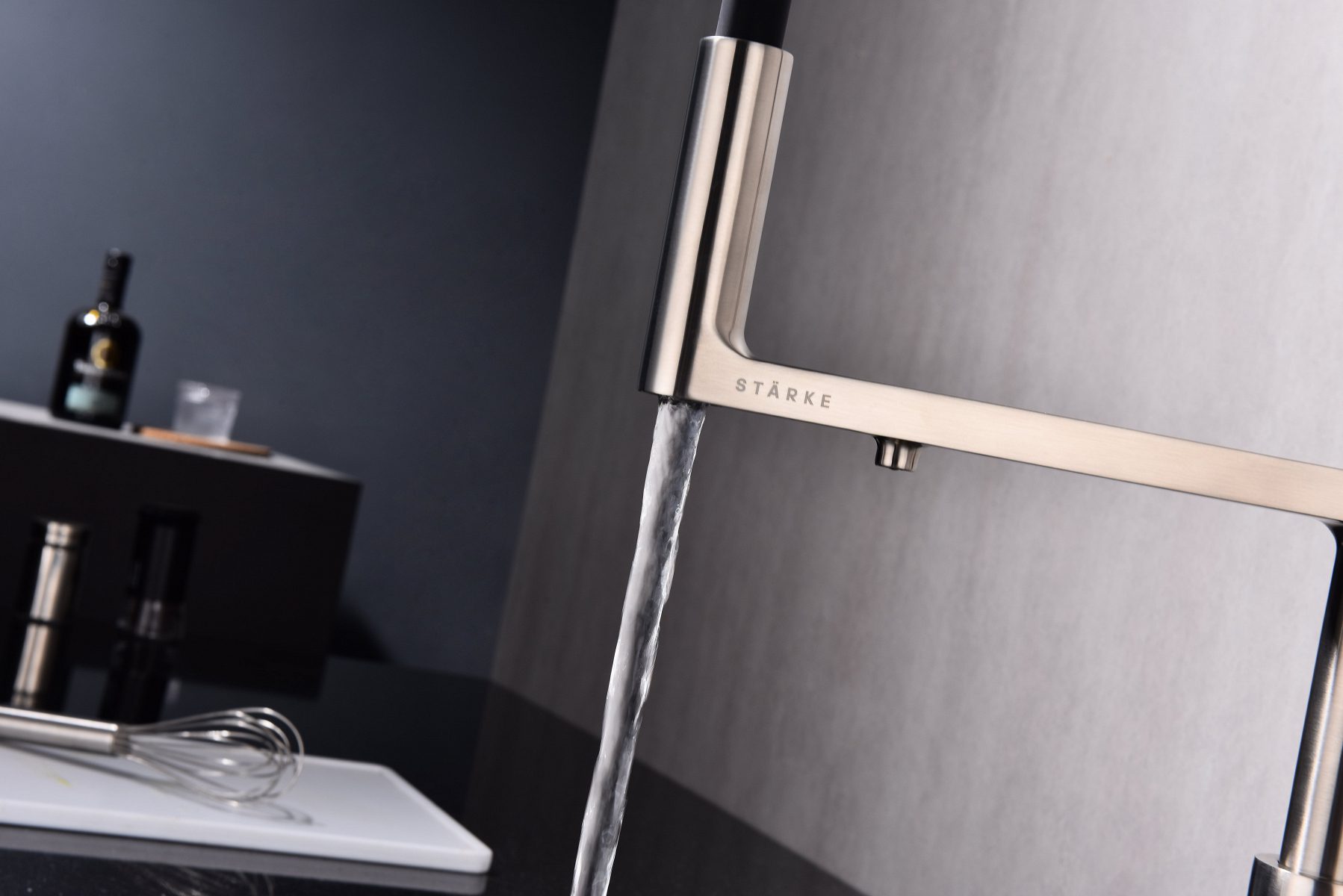 Смеситель для кухни под фильтр PAULMARK TORNADO, никель, To213402-Ni — изображение 4