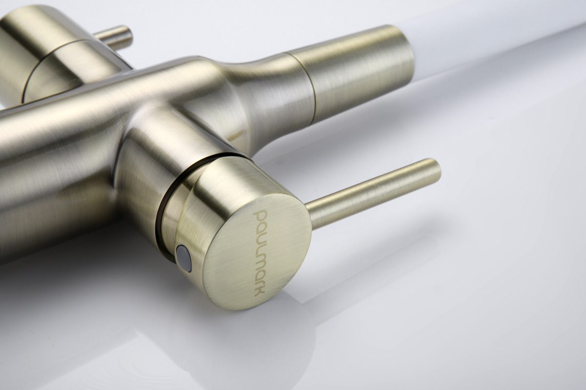 Смеситель для кухни под фильтр PAULMARK SALIX, бронза/белый, Sa213419-BRw — изображение 9