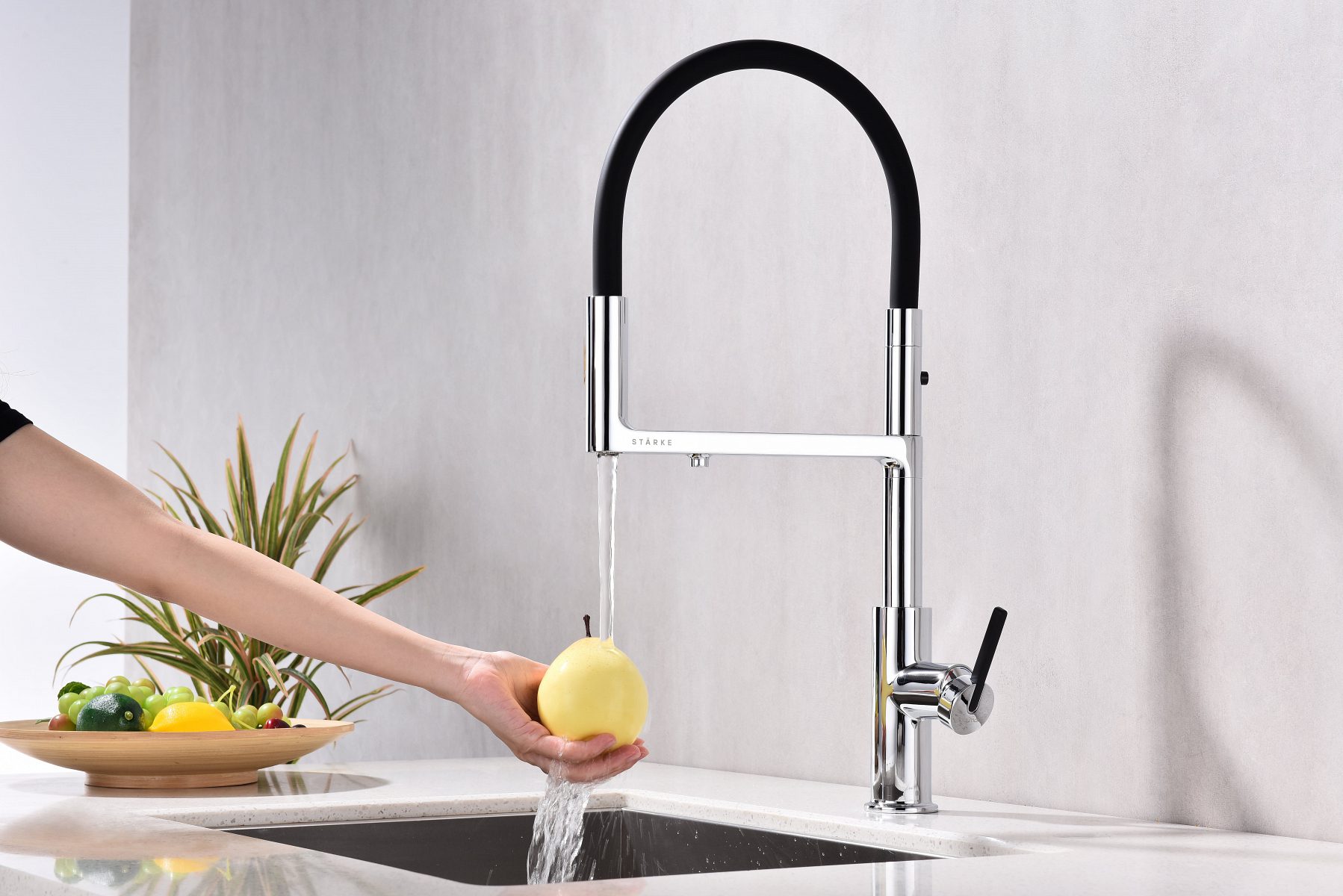 Смеситель для кухни под фильтр PAULMARK TORNADO, хром, To213402-CR — изображение 3