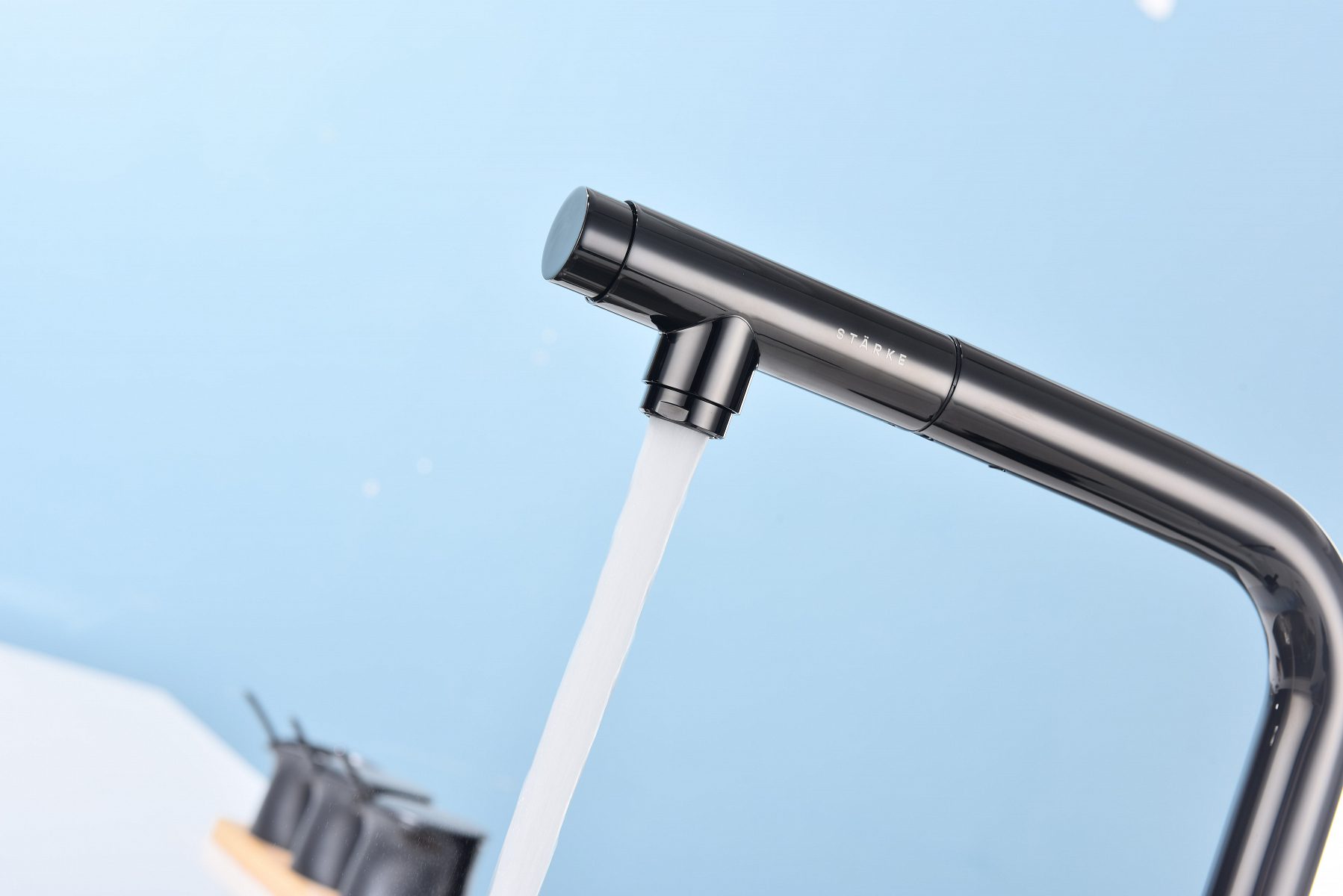 Смеситель для кухни под фильтр PAULMARK VIPER, глянцевый черный, Vi213105-GB — изображение 7