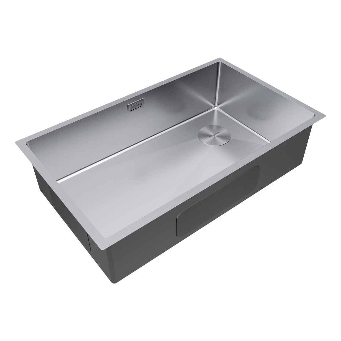 Кухонная мойка PAULMARK NEXT-SKEW 74 UNI, PM887444-BS, брашированная сталь, 740х440мм — изображение 2