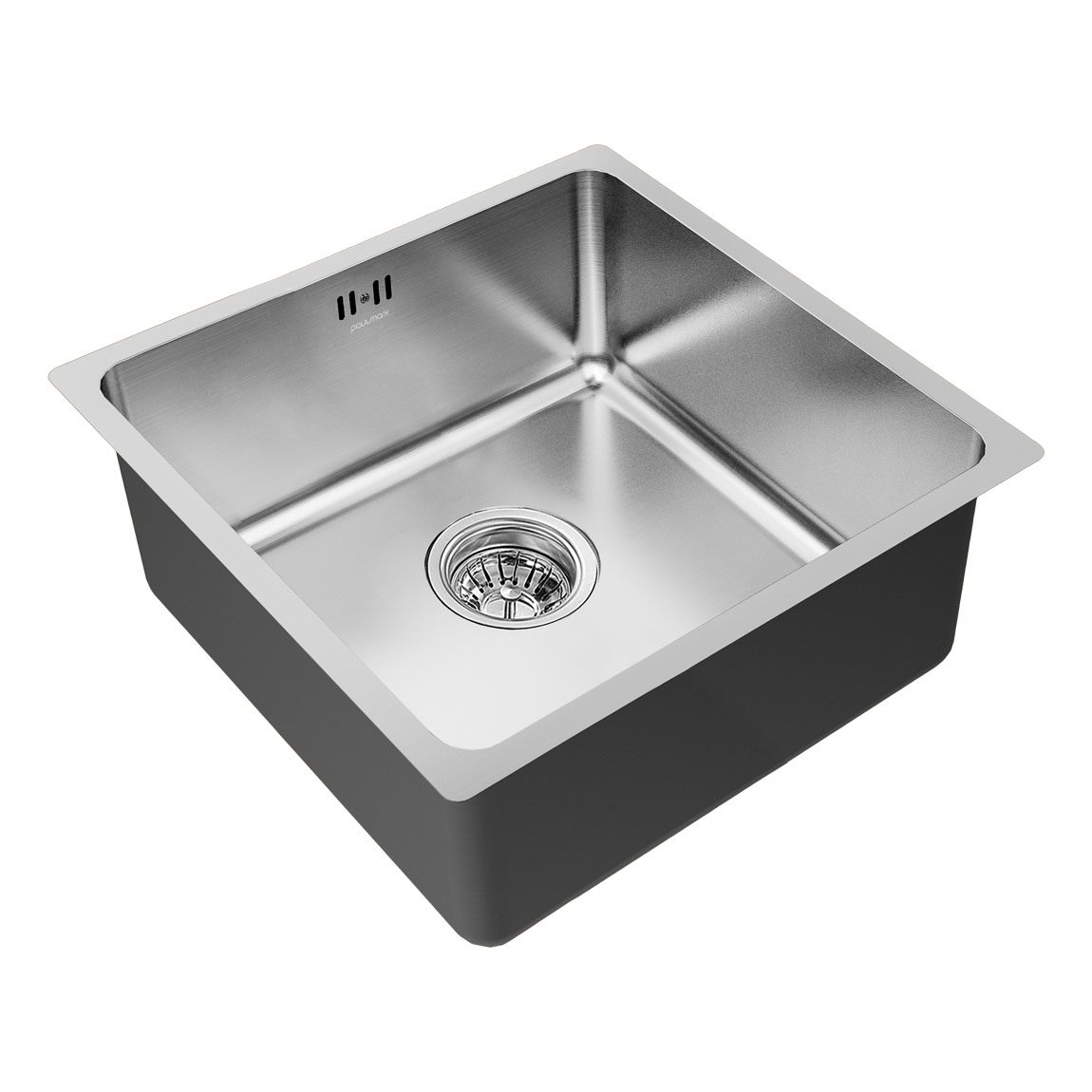 Кухонная мойка PAULMARK VISTA 44, PM304444-BS, брашированная сталь, 440х440мм — изображение 2