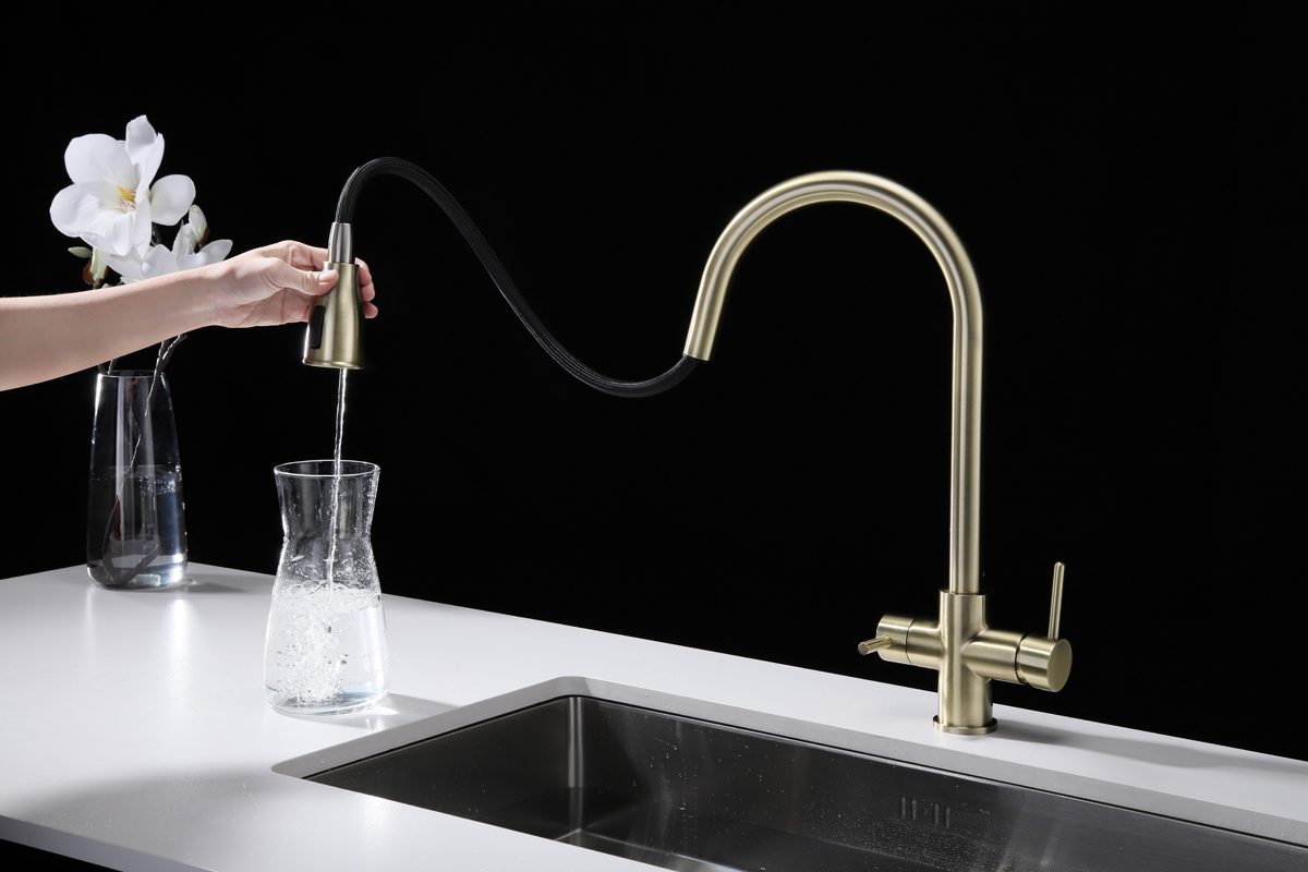 Смеситель для кухни под фильтр PAULMARK LANGE, бронза, La214212-BR — изображение 4