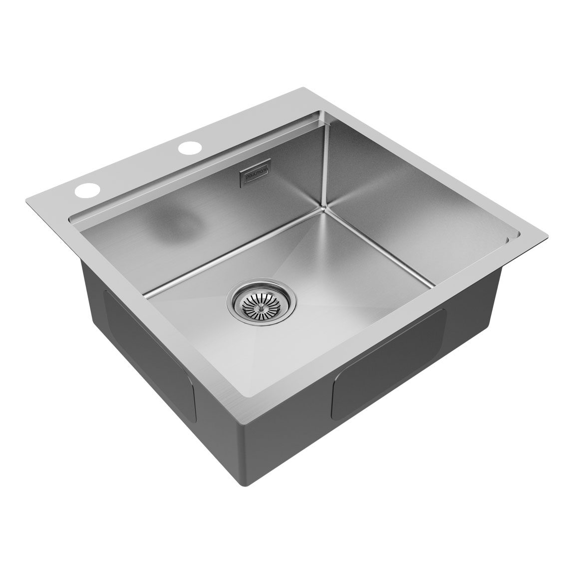 Кухонная мойка PAULMARK KRONER-PRO 51, PM705151-BS, брашированная сталь, 510х510мм — изображение 2