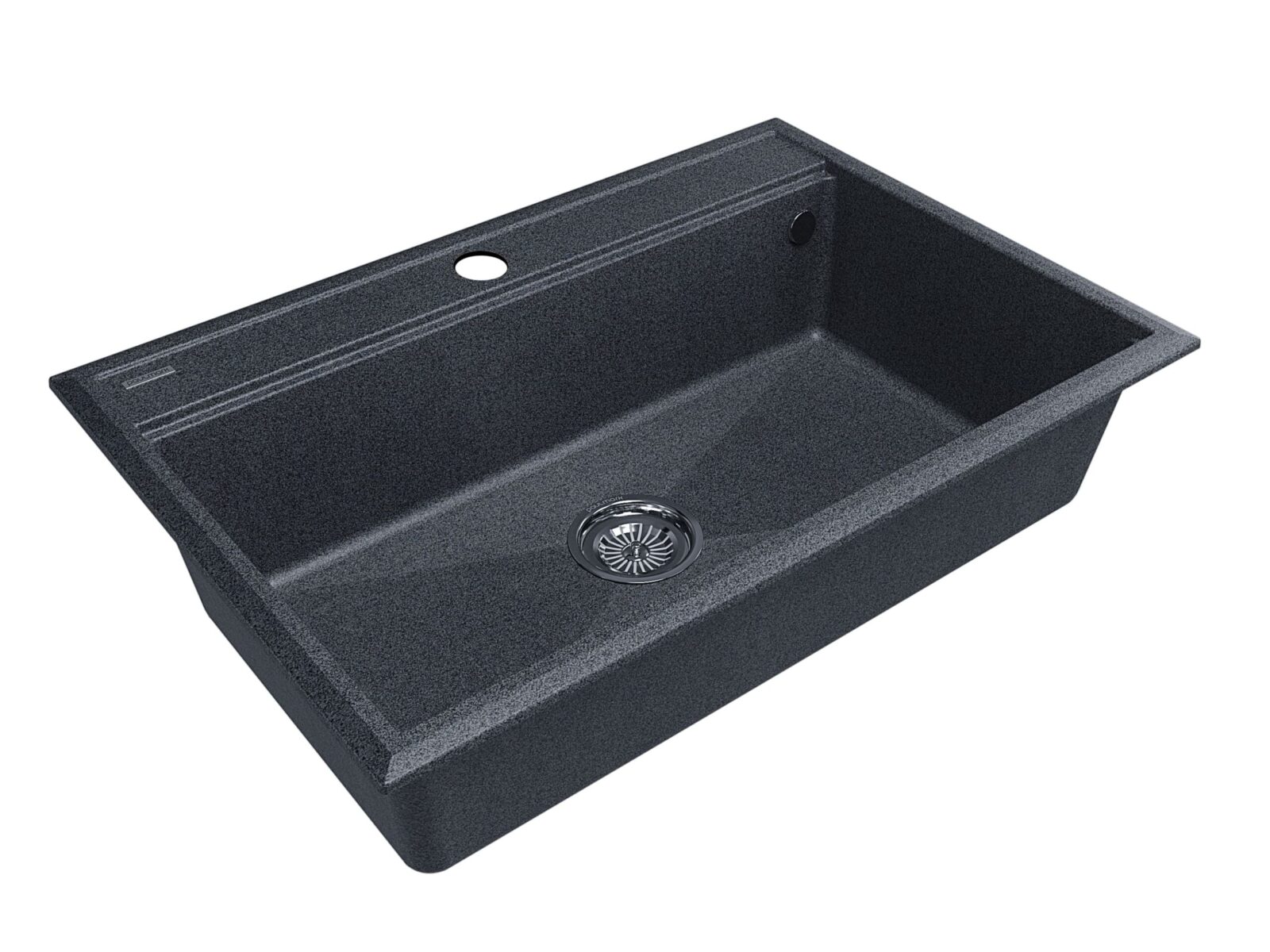 Кухонная мойка PAULMARK STEPIA 80, PM117551-DG, черный металлик, 750х510 — изображение 2
