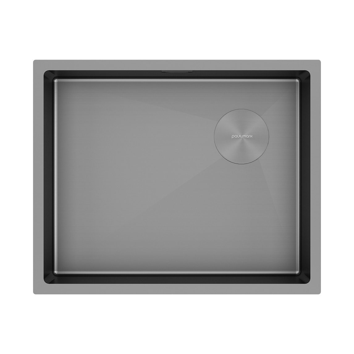 Кухонная мойка PAULMARK NEXT-SKEW 54 UNI, PM885444-MG, матовый серый, 540х440мм